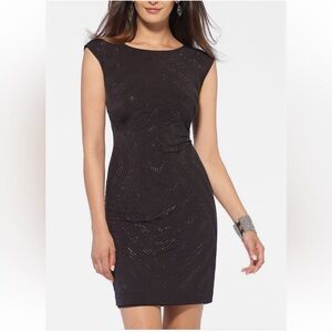 Cache Black Sleeveless Sheath Mini Dress